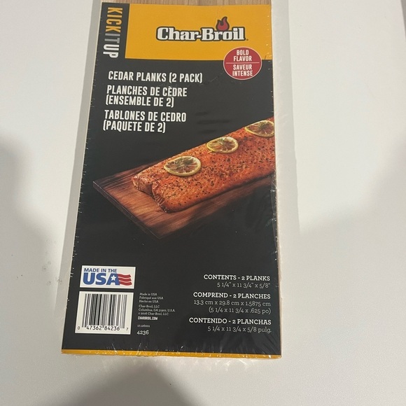 Premium BBQ Smoking Wood Planks - Cherry and Cedar - Picture 2 of 7